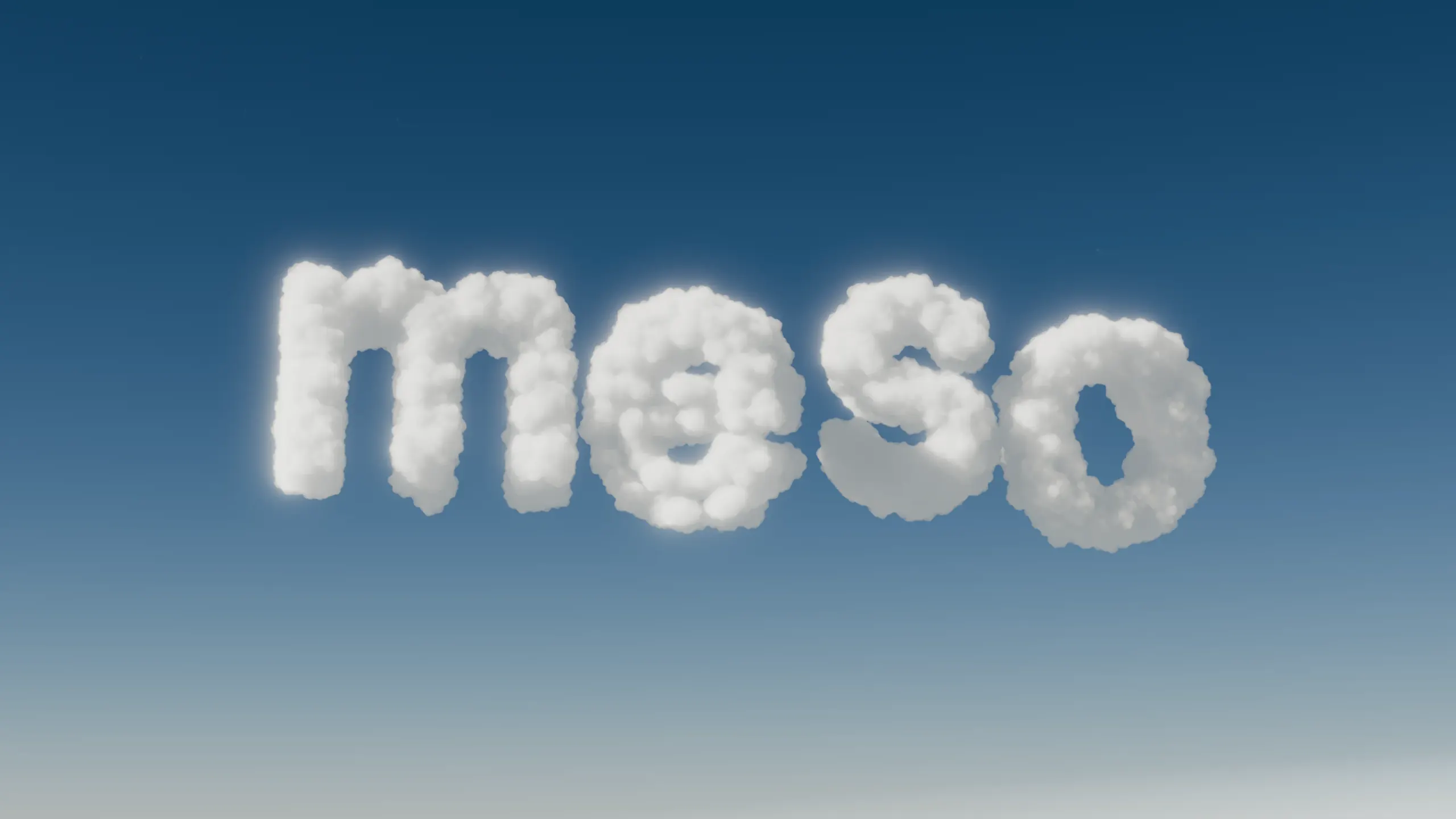 Clear blue sky with MESO clouds
