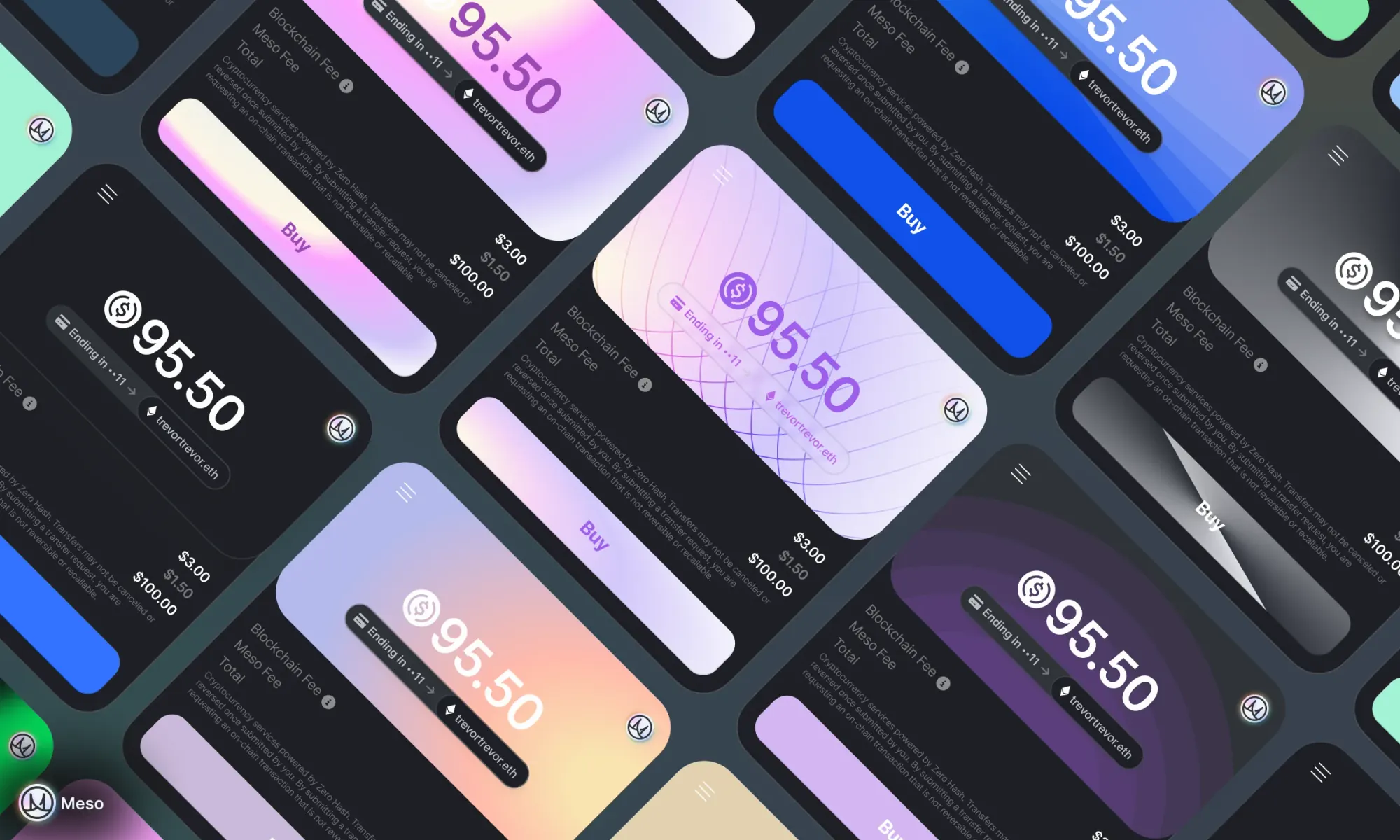 Digital price screens with color themes